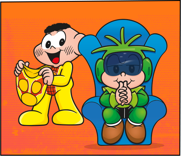 personagens cascão e cebolinha